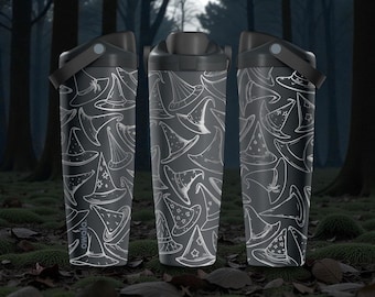 Gravierte Hexenhüte Owala Sway Flasche - 30oz 40oz - Halloween Wasserflasche - Gruselige Witchy Herbst Geschenkidee