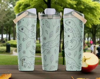 Gekko gegraveerde beker – Owala Sway 30oz 40oz – eucalyptushagedis wrap beker
