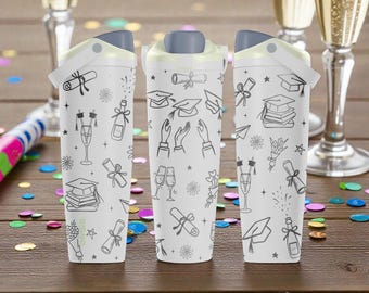 Gegraveerde Owala FreeSip-fles voor afstuderen – 30 oz 40 oz – Class of 2025-beker – cadeau-idee voor afstuderen