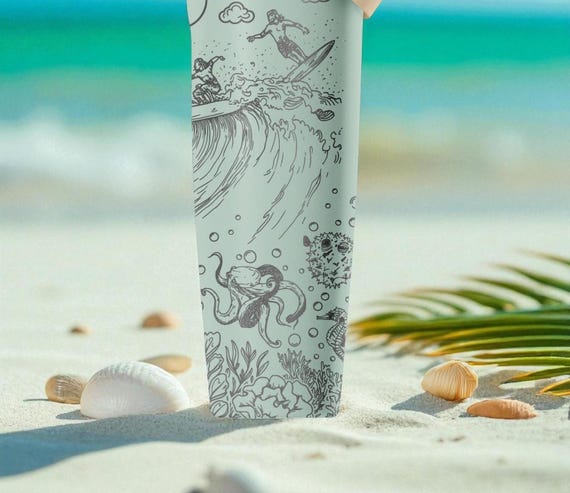 ハワイ限定 Owala FreeSip 32oz タンブラー aloha Aloha Beach Engraved Owala Sway Bottle – Tropical Surf Design
