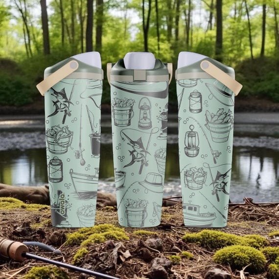 Engraved Fishing Adventure Owala Sway Bottle – 30oz 40oz