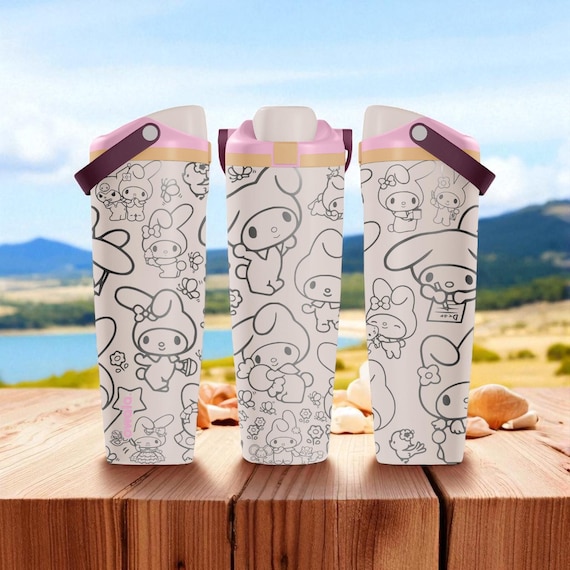 My Melody Engraved Tumbler – Owala Sway 30oz 40oz – Cute Bunny
