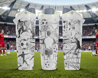 Engraved Soccer Owala Sway Bottle – 30oz 40oz – Soccer Water Bottle – Sports Fan Gift Idea
