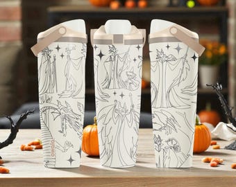 Maleficent Engraved Tumbler – Owala Sway 30oz 40oz – Lightly Toasted Villain Cup