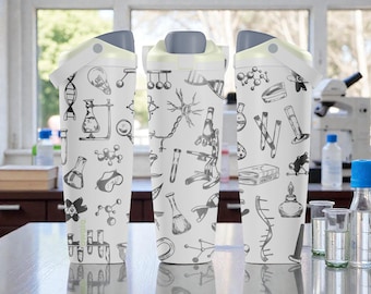 Engraved Science Biology Owala Sway Bottle – 30oz 40oz – Lab Theme Water Bottle – Scientist Gift Idea