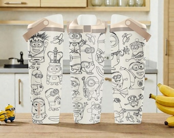 Engraved Playful Cartoon Owala Sway Bottle – 30oz 40oz – Fun Character Water Bottle – Cheerful Everyday Drinkware