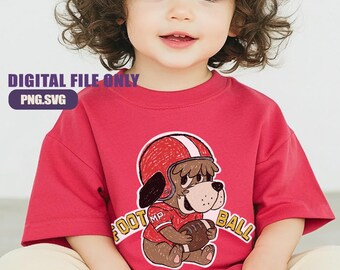 Fußball-Baby-Shirt-Design, Hand gezeichneter Kreidestil PNG, SVG, Heat Transfer druckbare Datei, persönlichen Gebrauch