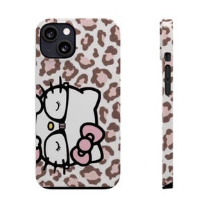 Hello Kitty Leopard Print Slim Phone Case | Cute Character Phone Case image 11