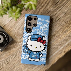 Hello Kitty Dodgers phone case | Cute baseball character phone case image 11