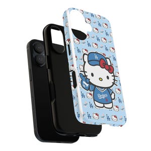 Hello Kitty Dodgers Phone Case | Cute Baseball Character iPhone Case image 7