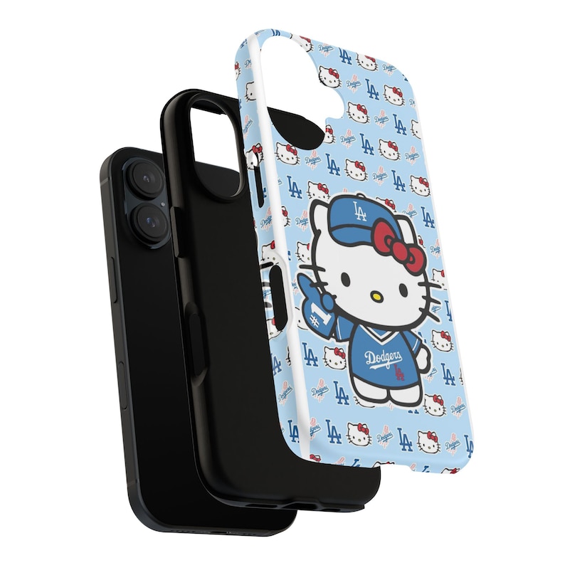 Hello Kitty Dodgers Phone Case | Cute Baseball Character iPhone Case image 7