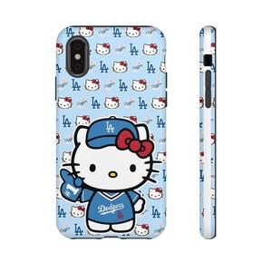Hello Kitty Dodgers Phone Case | Cute Baseball Character iPhone Case image 9