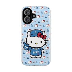 Hello Kitty Dodgers Phone Case | Cute Baseball Character iPhone Case