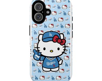 Hello Kitty Dodgers Phone Case | Cute Baseball Character iPhone Case