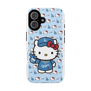 Hello Kitty Dodgers Phone Case | Cute Baseball Character iPhone Case image 5