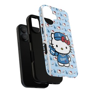 Hello Kitty Dodgers Phone Case | Cute Baseball Character iPhone Case image 3