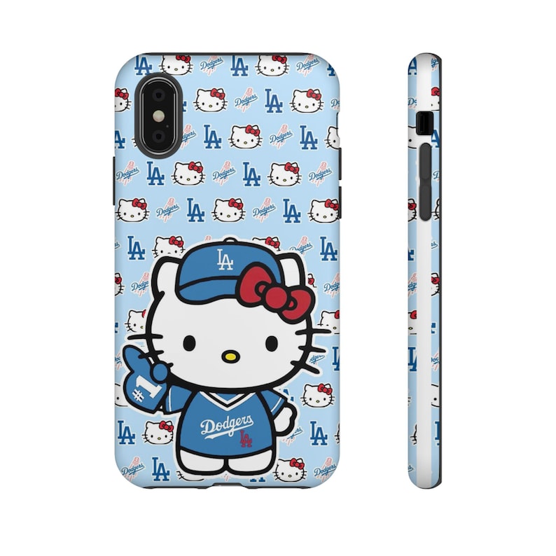 Hello Kitty Dodgers Phone Case | Cute Baseball Character iPhone Case image 10