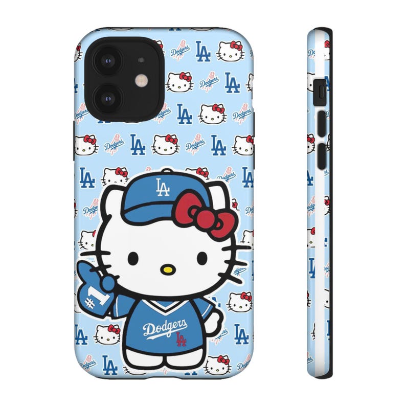 Hello Kitty Dodgers Phone Case | Cute Baseball Character iPhone Case image 15