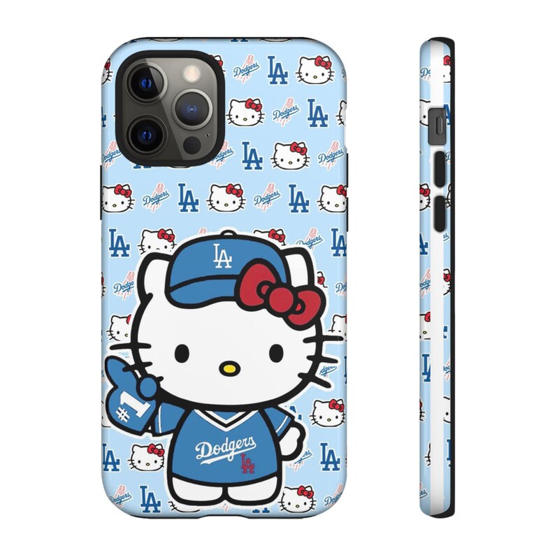 Hello Kitty Dodgers Phone Case | Cute Baseball Character iPhone Case image 16