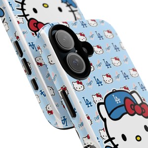 Hello Kitty Dodgers Phone Case | Cute Baseball Character iPhone Case image 2
