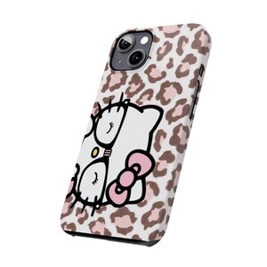Hello Kitty Leopard Print Slim Phone Case | Cute Character Phone Case image 13
