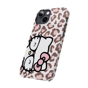 Hello Kitty Leopard Print Slim Phone Case | Cute Character Phone Case image 18