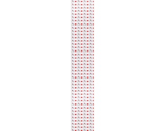Papel de regalo enrollado con corazones rojos de Hello Kitty