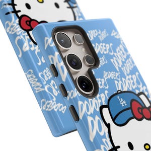 Hello Kitty Dodgers phone case | Cute baseball character phone case image 10