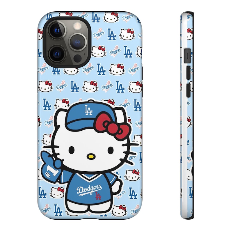 Hello Kitty Dodgers Phone Case | Cute Baseball Character iPhone Case image 18