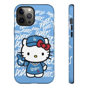 Hello Kitty Dodgers phone case | Cute baseball character phone case image 5