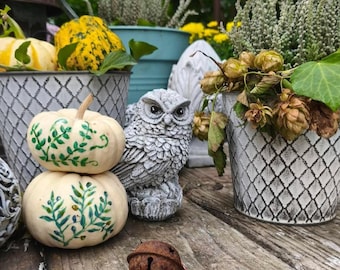 Concrete Owl Garden decor,Stone sculpture, eco-friendly handmade Outdoor  souvenir and home