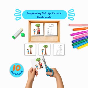 Kindness Aoward Animals Sequence Cards, Beginning Middle End Activity, Printable Teacher Resource for Preschool
