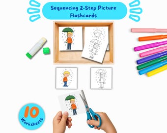 Umbrella and The Rain Sequence Story, Educational Activity PDF