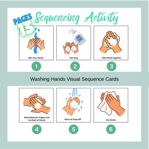 Daily Routine Sequencing Cards for Kids, Printable Preschool Activity, Early Learning Resource