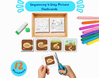 Mole Sequencing Activity for Kids,  Printable Story Cards And Fine Motor Skills