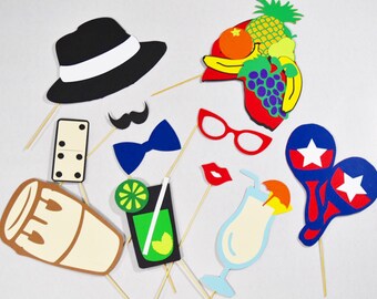 12 Cuba Havana Nights Theme Party Cupcake Toppers Food Etsy