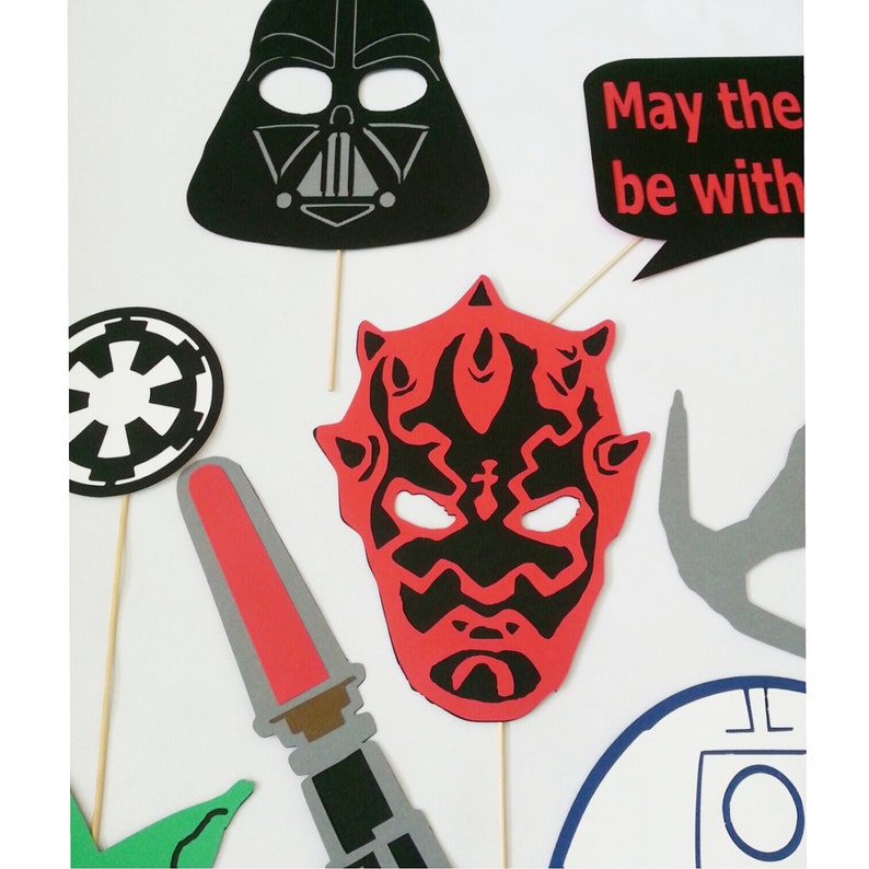 18 Pc Star Wars Photo Booth Prop Set Etsy