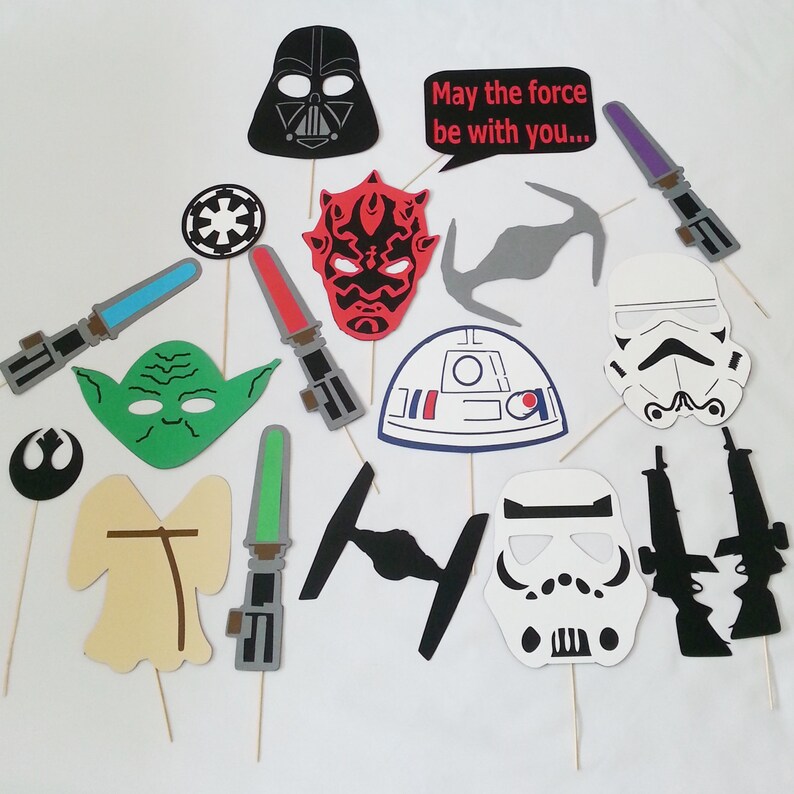 18 Pc Star Wars Photo Booth Prop Set - Etsy