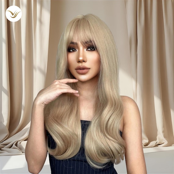 26”Golden Blonde Wig Natural Curly  Heat Resistant Amazon.com : GNIMEGIL 26 Inch Long Blonde Curly Wigs for  main image 4