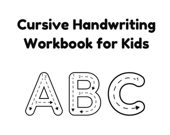 Cursive Handwriting Workbook for Kids