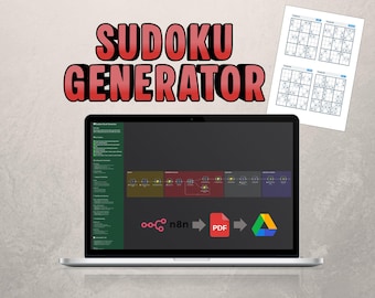 Sudoku Book Generator – Automated n8n Workflow (PDF + Google Drive)