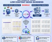 2-in-1 Low Content Book Automation Kit | Custom Sudoku & AI Word Search Workflow N8N