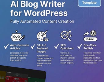 AI Blog Writer n8n Workflow | Automated WordPress Content Creation | SEO Articles with DALL-E Images