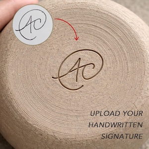 Custom Monogram Pottery Stamp Brass, Ceramic Signature Stamp, Mark Your Clay Piece