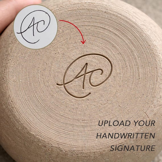 Custom Monogram Pottery Stamp Brass, Ceramic Signature Stamp, Mark Your Clay Piece