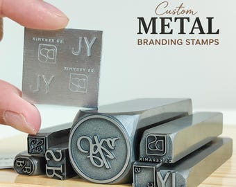 Custom Metal Stamp for Jewelry, Personalized Logo Steel Stamp, Maker's Mark Punch Tool