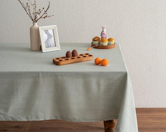 Tovaglia per il brunch di Pasqua – Tovaglia personalizzata per la primavera, tovaglia da pranzo in stile rustico in cotone