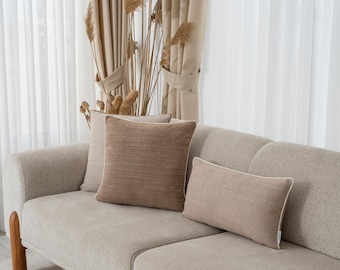 Vintage Kissenbezug aus Baumwolle im Landhausstil (3-teilig)