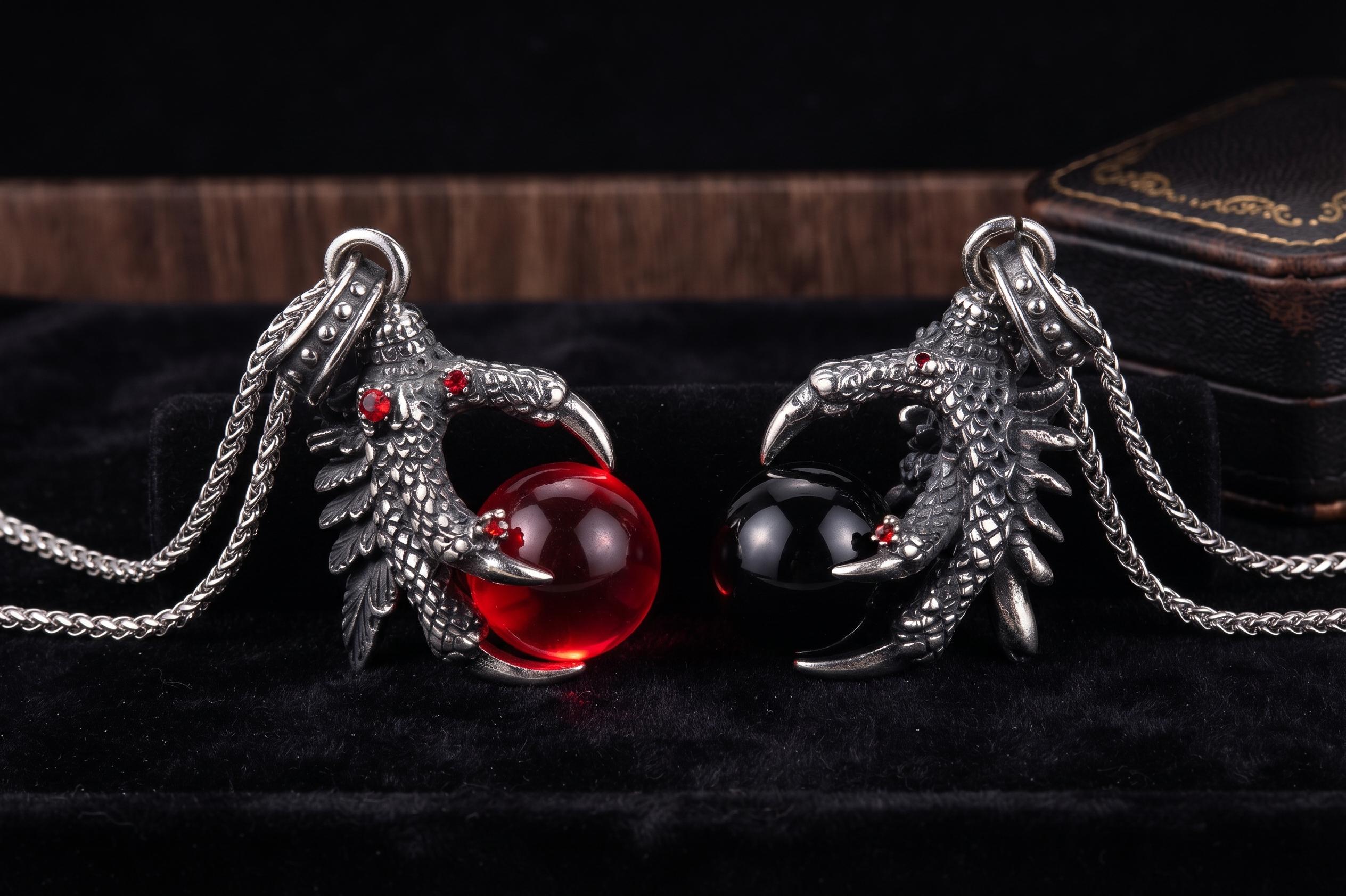 Red dragon necklace - Etsy 日本