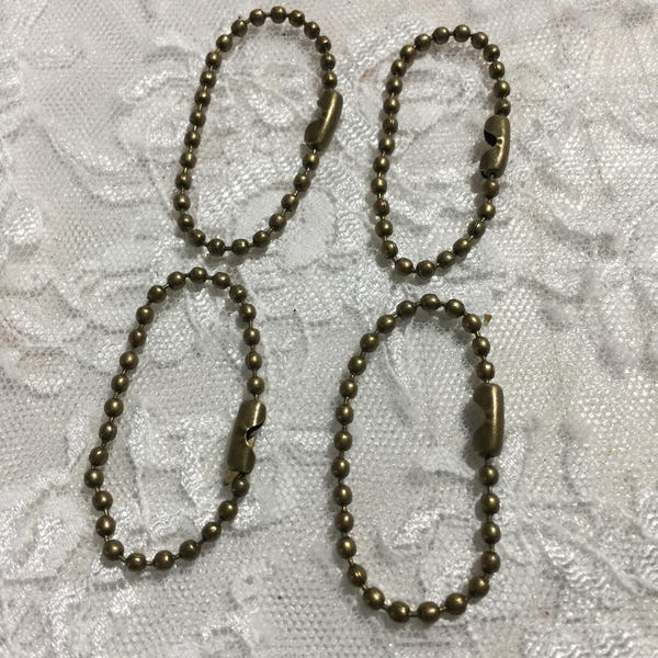 BACK!!! Antique Bronze Ball Chains, Keychains, Charm Dangler, Junk Journaling, Scrapbooking, Arts and crafts